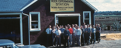 Picture of Muck Crops Research Station from late 1950's